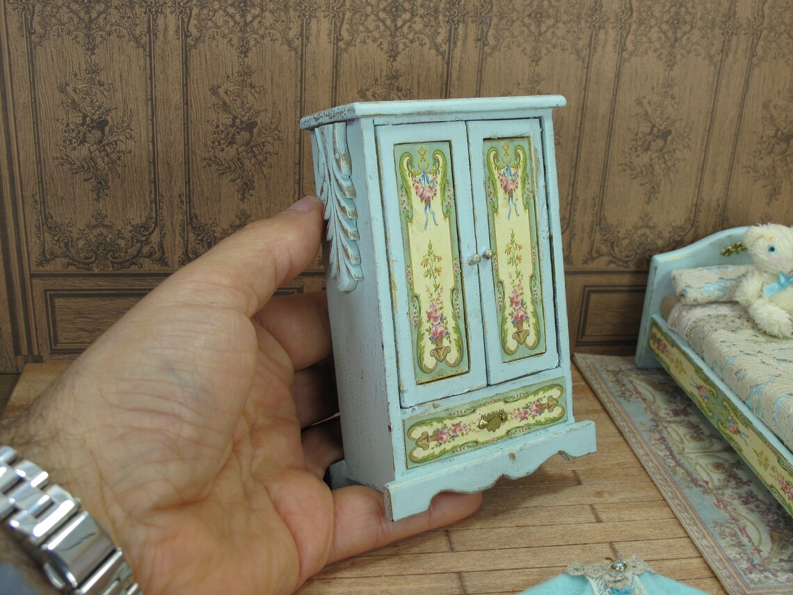 Dollhouse Furniture Lot Bedroom. Dollhouse Nursery Bedroom - Etsy