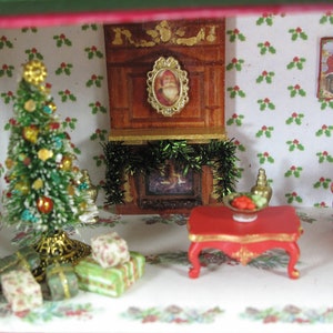 OOAK Christmas Doll House 1,48th Scale Fully Decorated. Unique Piece ...