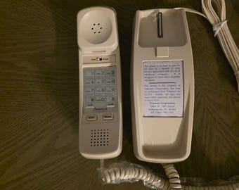 Vintage Western Electric Yellow Donut Phone, Vintage Bright Yellow