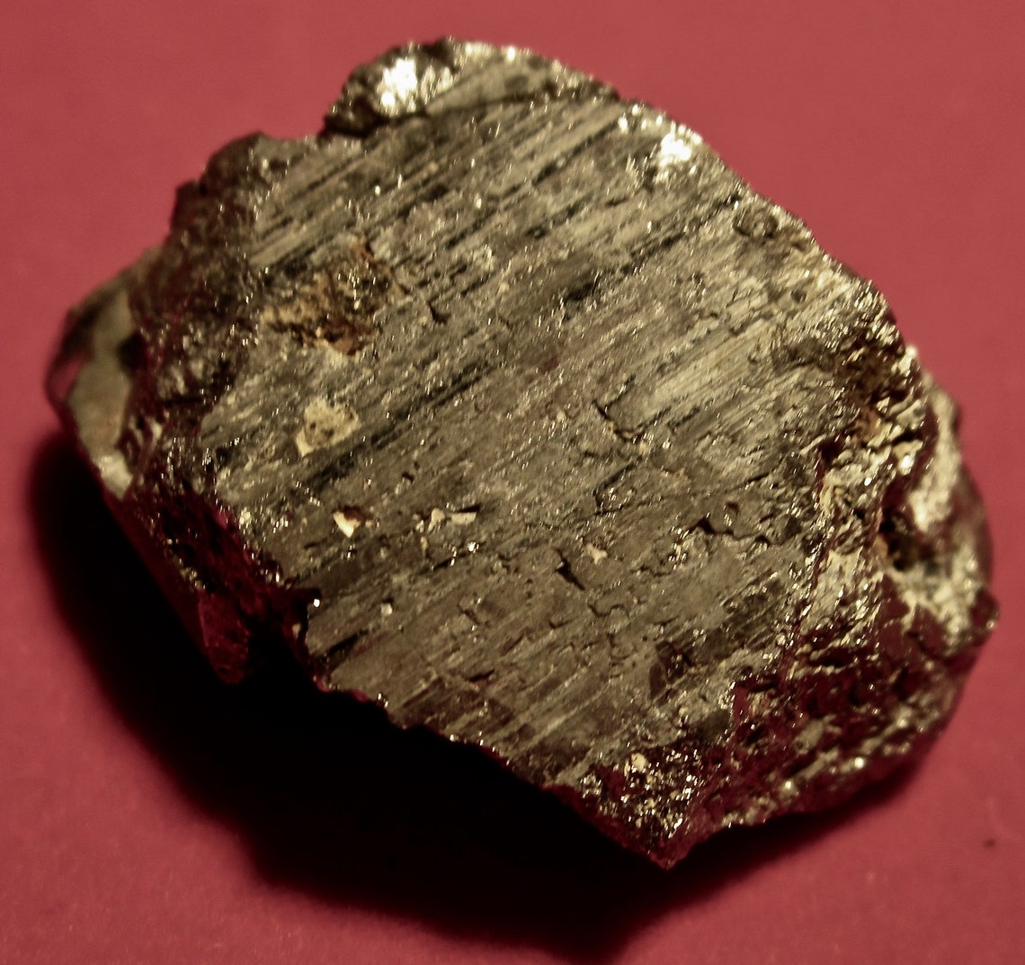 Pyrite is a brassyellow mineral with a bright metallic Etsy