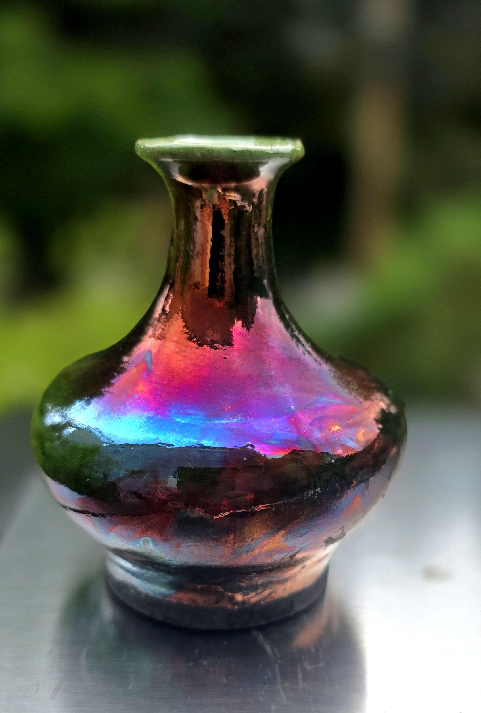 Raku Flower Vase - Etsy