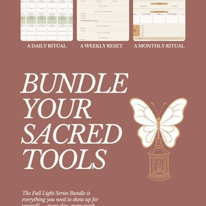 The Full Light Series Bundle — Daily, Weekly & Monthly Ritual Tools | Printable PDF + Interactive Digital