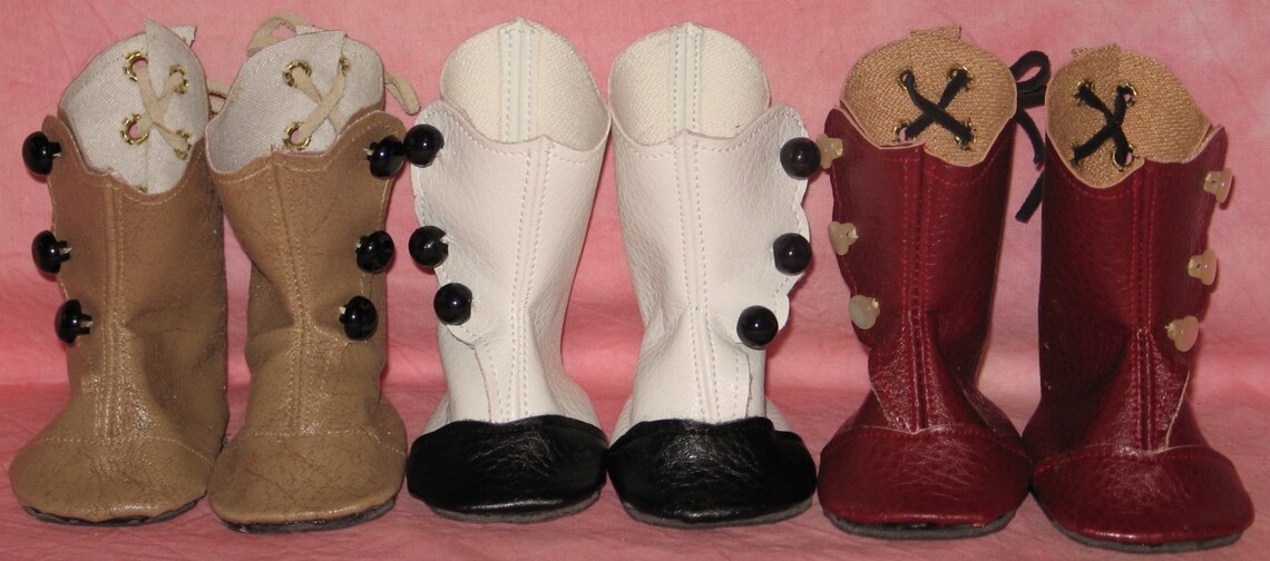 Victorian Boot Pattern Victorian Styled Boot Pattern for American Girl Dolls and Other 18 Inch ...