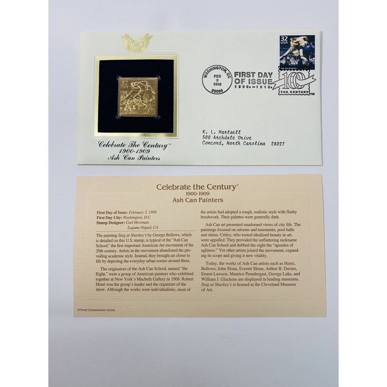 1998 Celebrate the Century Ash Can Painters First Day Issue 22 Etsy