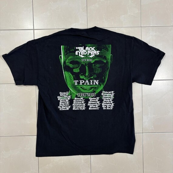 Vintage Black Eyed Peas Band T Shirt Y2K T Pain Black… - Gem