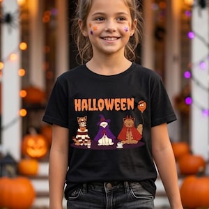 Halloween Cat Shirt Design, Spooky Cat PNG & PDF, Halloween T-Shirt Graphic, Digital Download