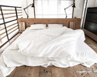 Linen duvet cover, Single size duvet cover, Washed linen bedding, Soft Linen Bedding