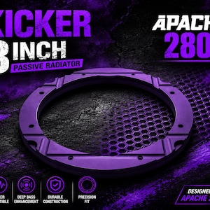 kicker 8 inch passive radiator Apache 2800 spacer