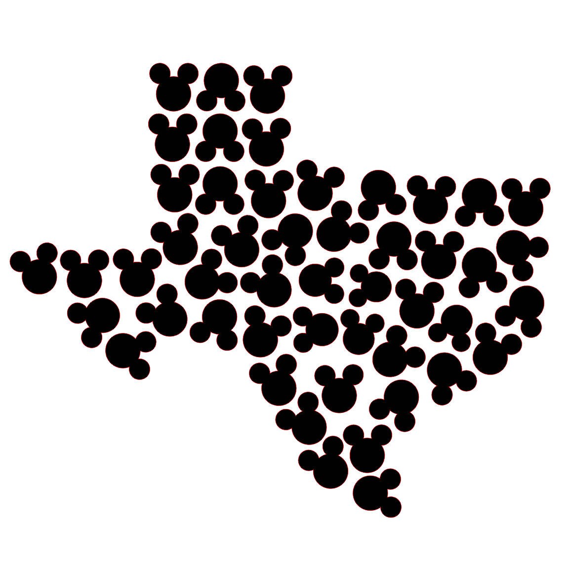 Mickey Head State of Texas SVG Cutting File Digital Etsy New Zealand