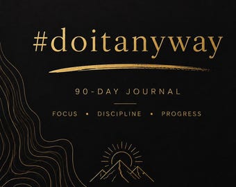 90-dagen fitnessdagboek | Trainingslogboek, afteltracker (digitale download)