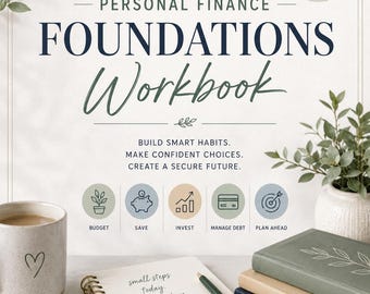 Werkboek persoonlijke financiën voor beginners | 30-daagse cursus financiële geletterdheid (pdf) | Digitale download via Etsy