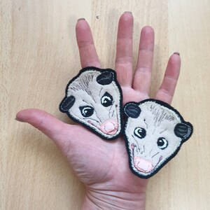 Opossum Portrait Patch Custom Gift.