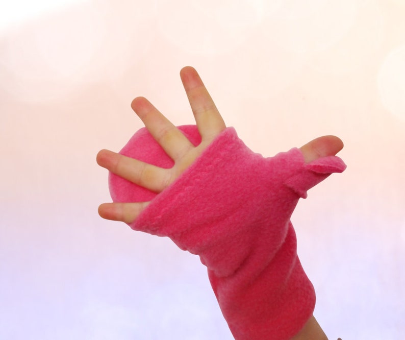 Kids Glittens Convertible Mittens Gloves Choose Your Color image 1
