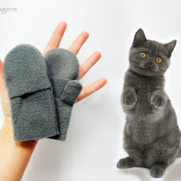 Mitaines convertibles Glittens pour tout-petit Gants Une couleur