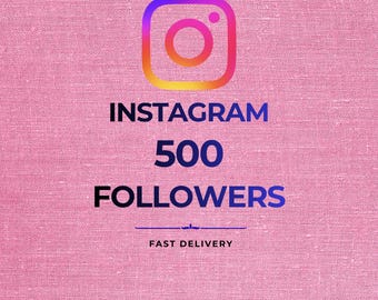 500 Instagram Followers | Social Media Growth Service, Fast Delivery