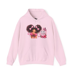 Sweet Little Girl with Pink Bows Hoodie | Be Still I Am God design