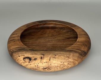 River Stone | Hand Turned Claro Walnut Bowl | 8.5" diameter × 1.75" tall