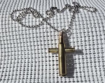 Bullet Cross Necklace