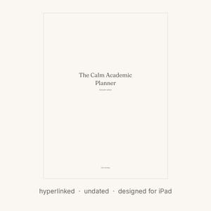 Digital Academic Planner for GoodNotes & Notability | Undated Semester Student Planner | Hyperlinked iPad PDF + GPA Calculator