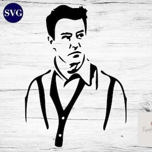 Chandler Bing Friends SVG PNG, Cricut Cut File (Digital File)