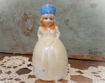 vintage bell porcelain Victorian woman girl