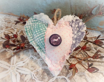 antique quilt heart vintage heart decoration farmhouse decor