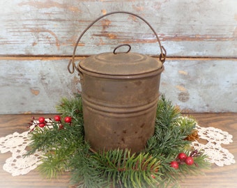 vintage berry pail farmhouse kitchen decor