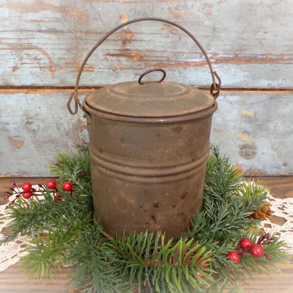 vintage berry pail farmhouse kitchen decor