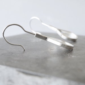 Handmade Filigree Earrings in Sterling Silver Earrings, Dangle Circle Earrings in Recycled Silver image 3
