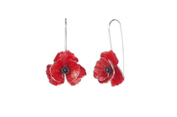 Orecchini A Perno Ovali Gialli In Argento Sterling Con Design