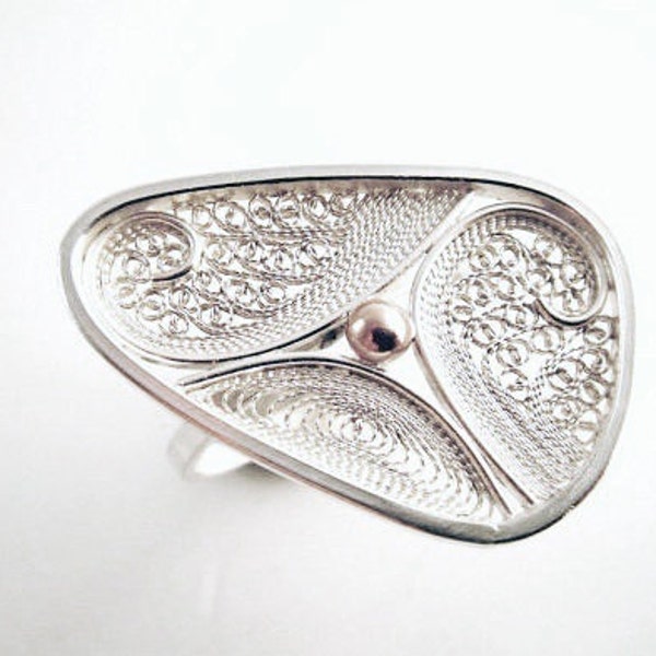 Handmade Filigree Silver Ring