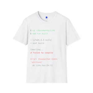 Terminal Code Screen Vibe Coding T-Shirt | Developer Build Command Tee