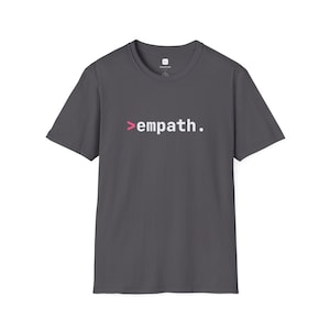 Empath Shirt, Terminal Prompt Empath Tee, Minimalist Programmer Shirt, Empath Gift, Feel Everything Tee, Coder Gift | VibedCoder