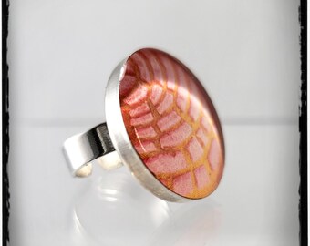 Pink Pan Dulce Adjustable Ring