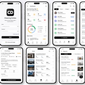 Cleaning Duties App | Commercial Cleaning Management Software | Staff Scheduling & Task Tracking | Weekly Subscription