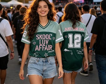BTS Skool Luv Affair Football Jersey,ARMY K‑Pop Concert Shirt,Kpop Fan Outfit