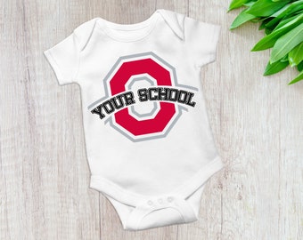 Custom College Team Onesie Colored Onesie