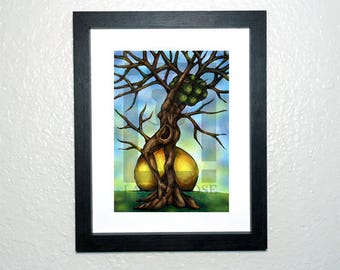 Nature Illustration Print / Tree Illustration Print / Landscape Print /