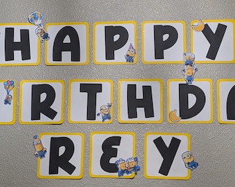 Minions Birthday Banner