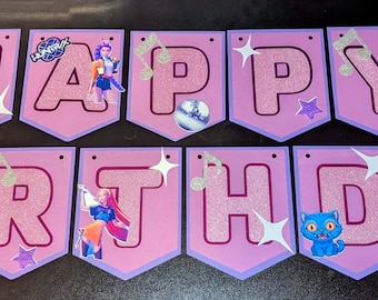K-Pop Demon Hunter Birthday Banner