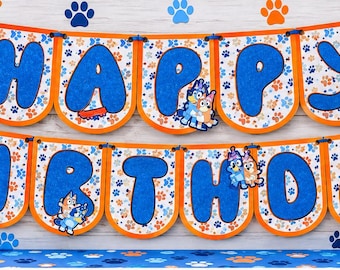 Bluey Birthday Banner