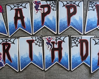 Miles Morales Birthday Banner