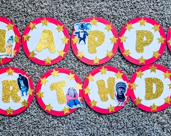 Sing the Movie Birthday Banner