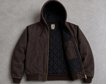 Vintage Carhartt J130 Active Jacket DKB | Brown duck canvas