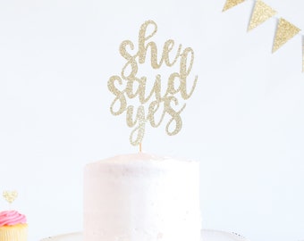 Mirror Rose Gold She Said Yes with Diamond Ring Cake Topper Bridal Shower,Hen Night,Wedding Bachelorette Engagement Party Decoration Supplies Mirror Rose Gold She Said Yes with Diamond Ring Cake Topper Bridal Shower,Hen Night,Wedding Bachelorette Engagement Party Decoration Supplies