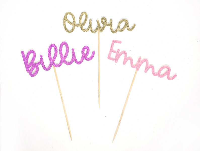 Name Cake Topper Glitter 10th Birthday. Personalized Birthday Cake Topper First Birthday Party Decor 5th Birthday Birthday Cake Sign