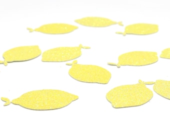 Lemon Confetti - Glitter - Lemon Party Theme - Lemon Smash Cake Decor - Yellow Party Decorations - Lemon Party Decorations