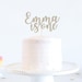 One Cake Topper - Customized - Glitter Cardstock - Smash Cake Topper. Birthday Party. 1st Birthday. First Year. First Birthday.