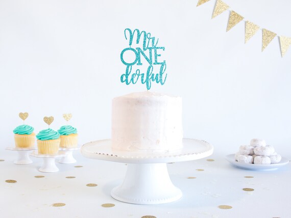 Mr Onederful De Gateau Paillettes 1er Anniversaire Smash Etsy