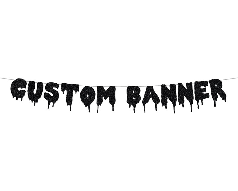 Custom Spooky Banner Personalized Banner Halloween Bachelorette Party Birthday Decorations. Halloween Party Decor. image 1